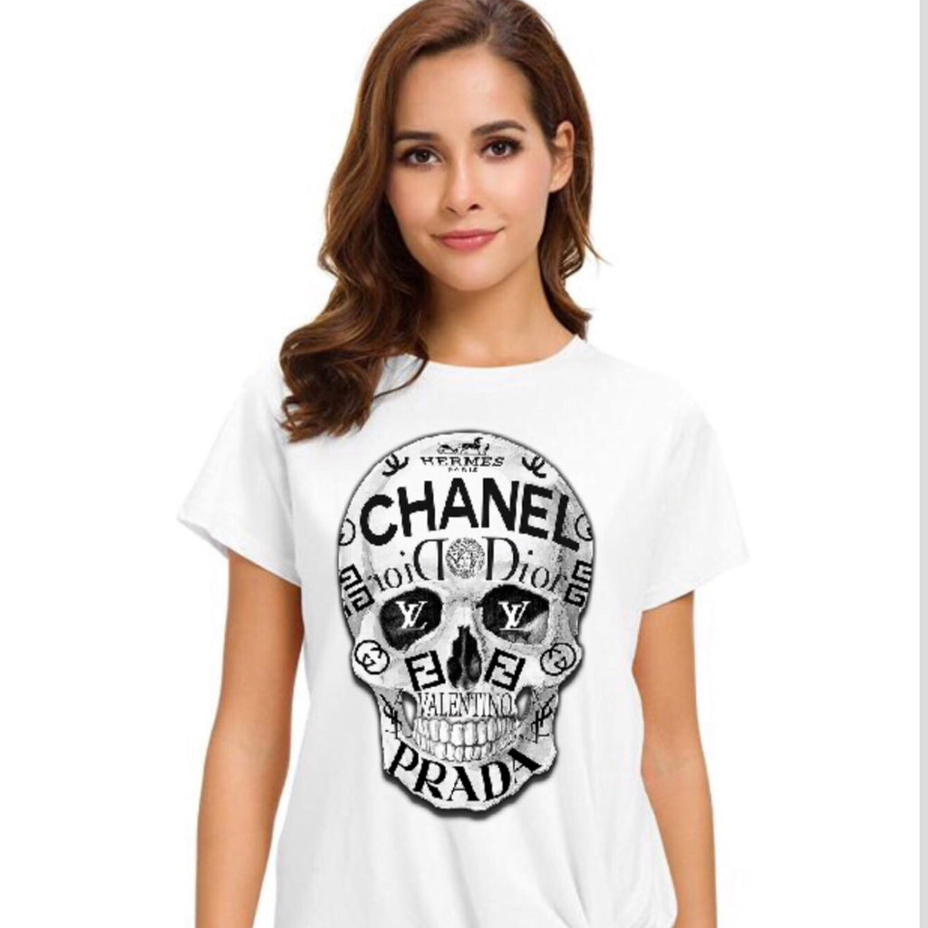 Designer skull t deals shirt